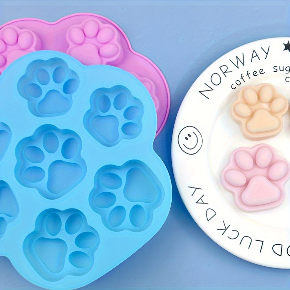 Forma din silicon pentru biscuiti,forma de labuta de catel,diverse culori,20x19.5 cm [5]