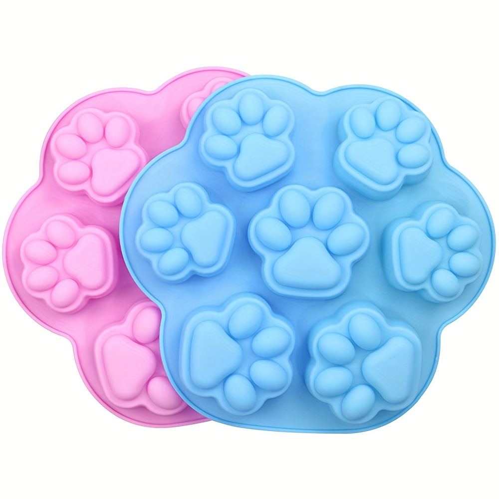 Forma din silicon pentru biscuiti,forma de labuta de catel,diverse culori,20x19.5 cm [4]