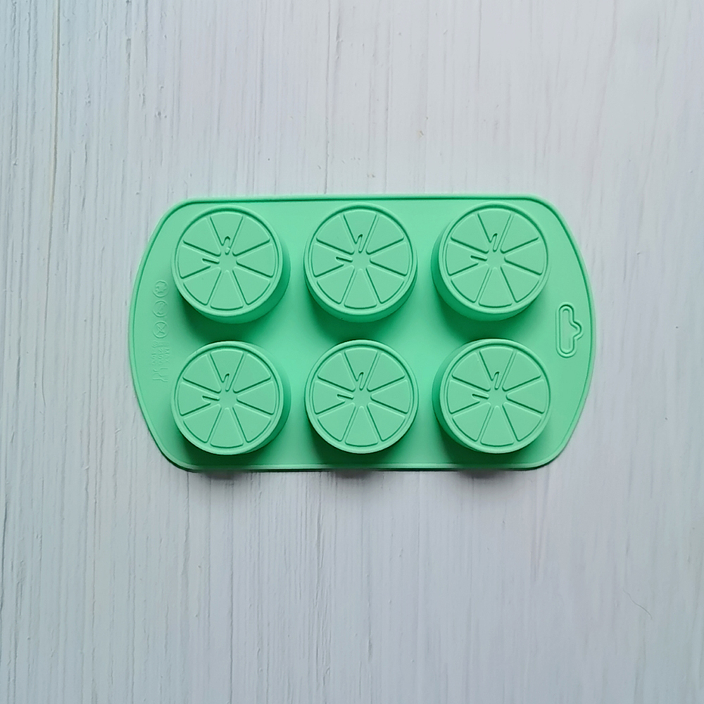 Forma din silicon pentru bomboane, forma rotunda, 6 alveole,diverse culori,19x11x1.8 cm [4]
