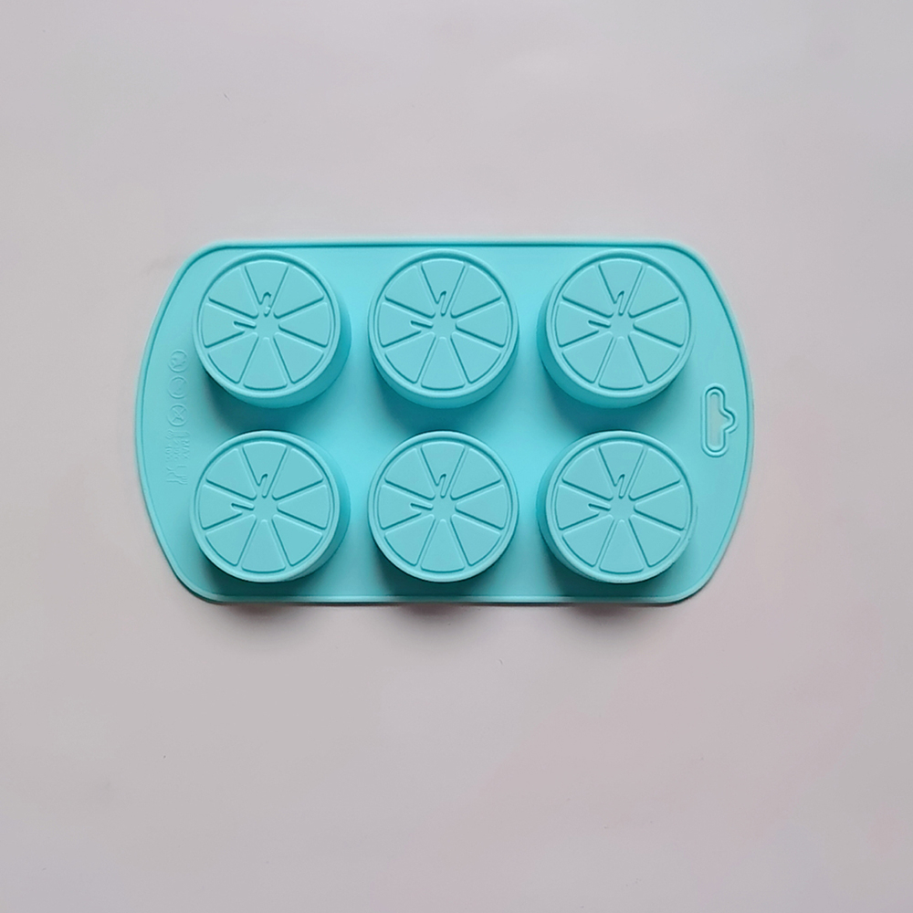 Forma din silicon pentru bomboane, forma rotunda, 6 alveole,diverse culori,19x11x1.8 cm [6]