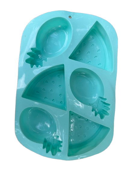 Forma din silicon pentru briose si biscuiti, forma ananas, 6 alveole,26x17x3 cm [2]