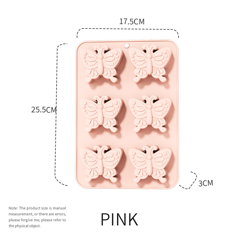Forma din silicon pentru briose si biscuiti, forma fluturi, 6 alveole,25x17x3 cm [3]