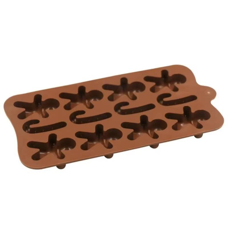 Forma din silicon pentru jeleuri, bomboane si ciocolata Craciun, 12 compartimente, 11x21 cm [3]
