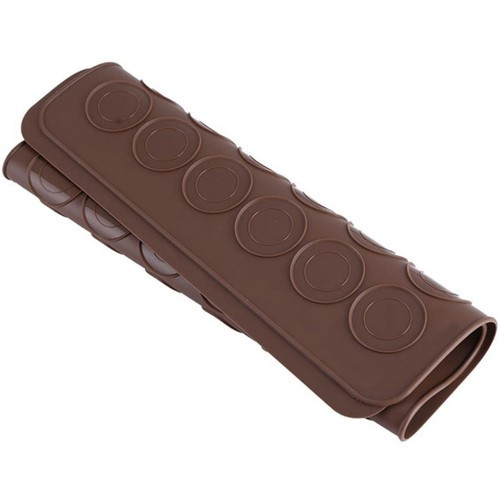 Forma din silicon pentru macarons, 2 dimensiuni, 48 orificii, 38,5 x 28,5 x 0,3 cm, maro [13]
