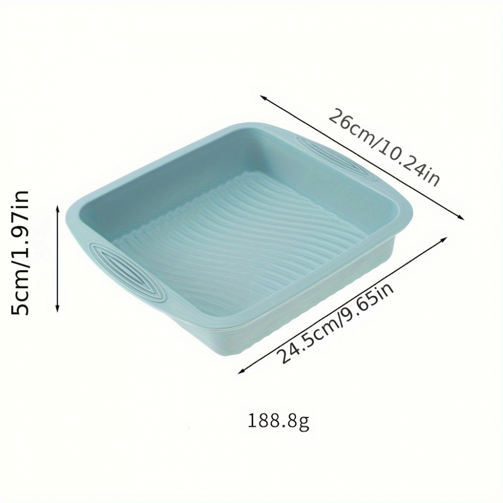 Forma din silicon pentru tort sau tarta,forma patrata, diverse culori,26x24x5 cm [4]