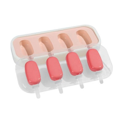 Forma inghetata din silicon cu 4 compartimente,bete si capac,21.5x12.5x2 cm [6]