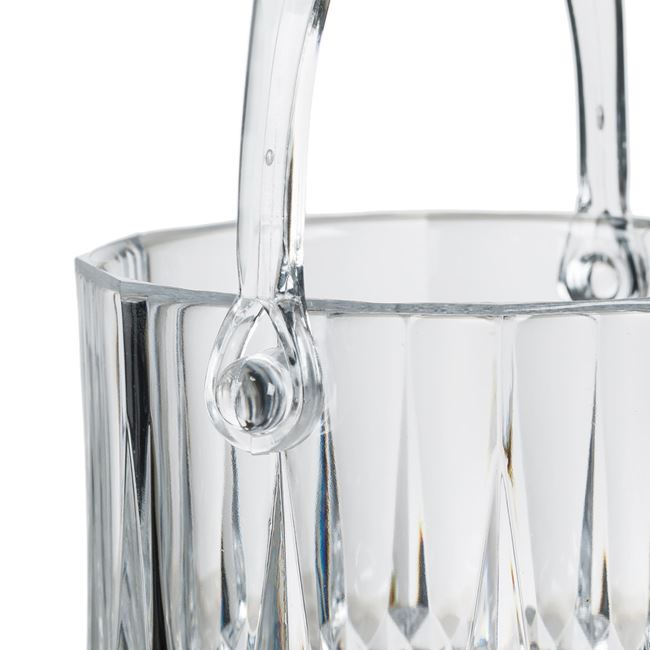 Frapiera cu maner pentru gheata,plastic,transparent,12x12 cm [2]