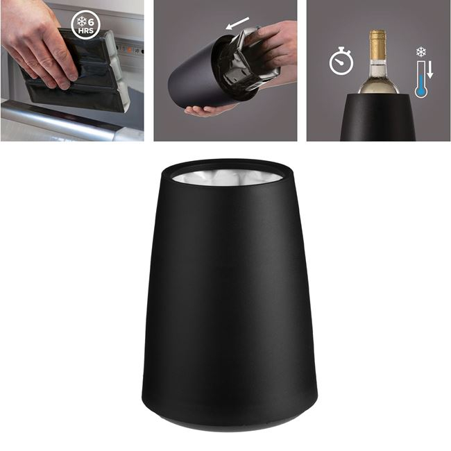 Frapiera cu punga de gheata detasabila pentru sticla,plastic,negru,15x20 cm [2]