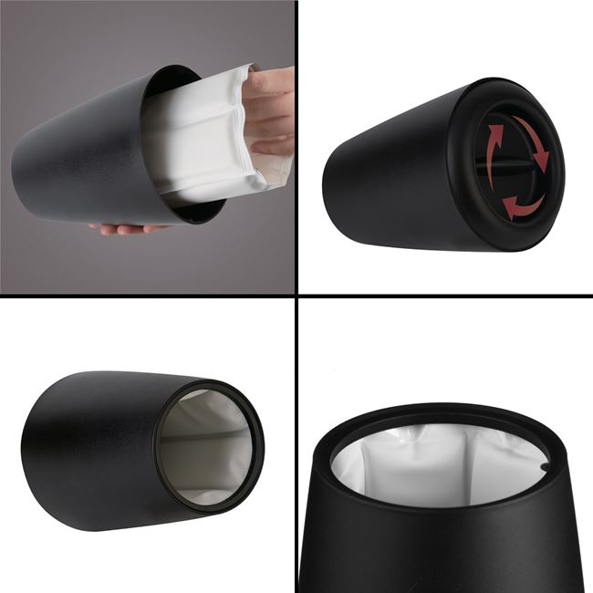 Frapiera cu punga de gheata detasabila pentru sticla,plastic,negru,15x20 cm [4]