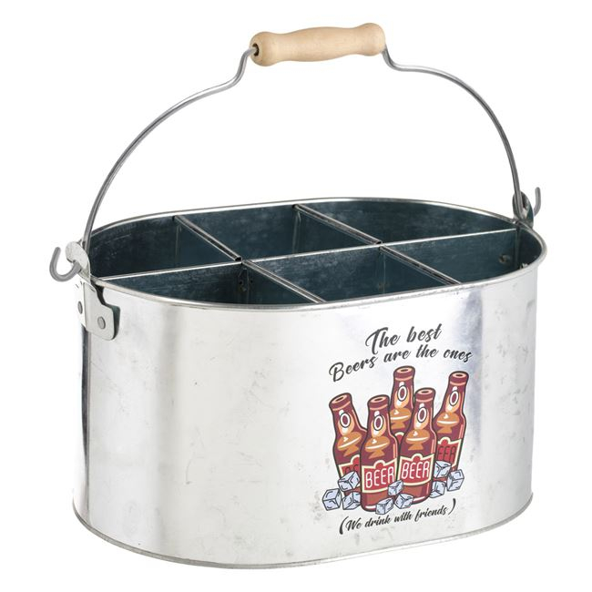 Frapiera metalica cu maner pentru cuburi de gheata cu 6 compartimente, 26x12 cm [2]