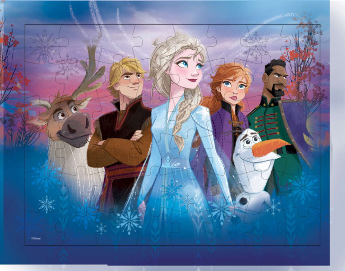 Frozen2 Set 3 Puzzle-uri 3D cu 48 Piese  [4]