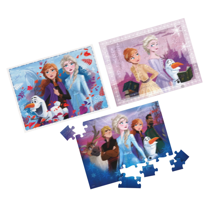 Frozen2 Set 3 Puzzle-uri 3D cu 48 Piese  [2]