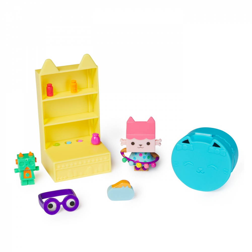 GABBYS DOLLHOUSE BOBBLE KITTY BEBE CUTIUTA SI CAMERA MESTESUGURILOR [2]