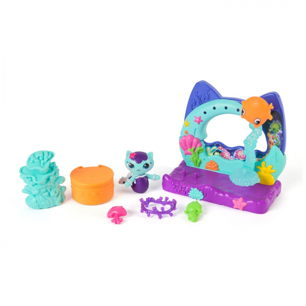 GABBYS DOLLHOUSE FILMUL SET BALCONUL ACVARIU SI FIGURINA MERCAT CU ACCESORII [2]