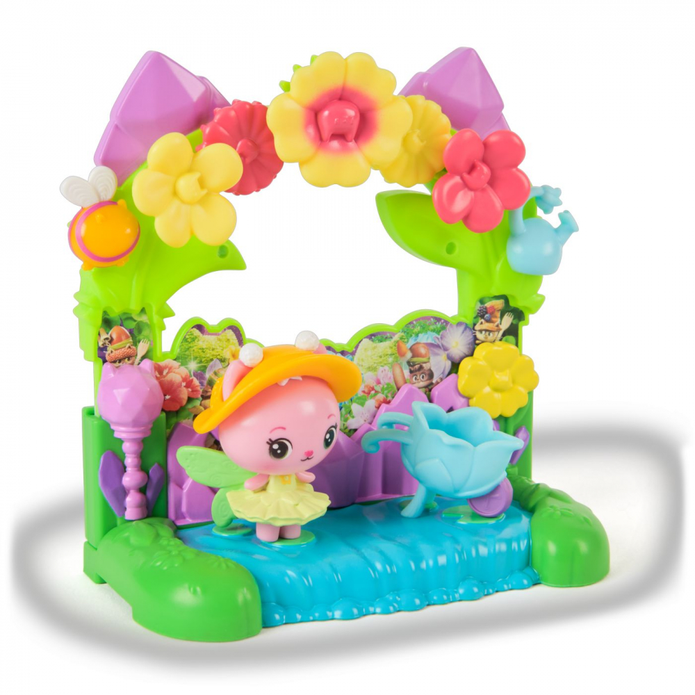 GABBYS DOLLHOUSE FILMUL SET BALCONUL GRADINA FERMECATA SI FIGURINA KITTY CU ACCESORII [3]
