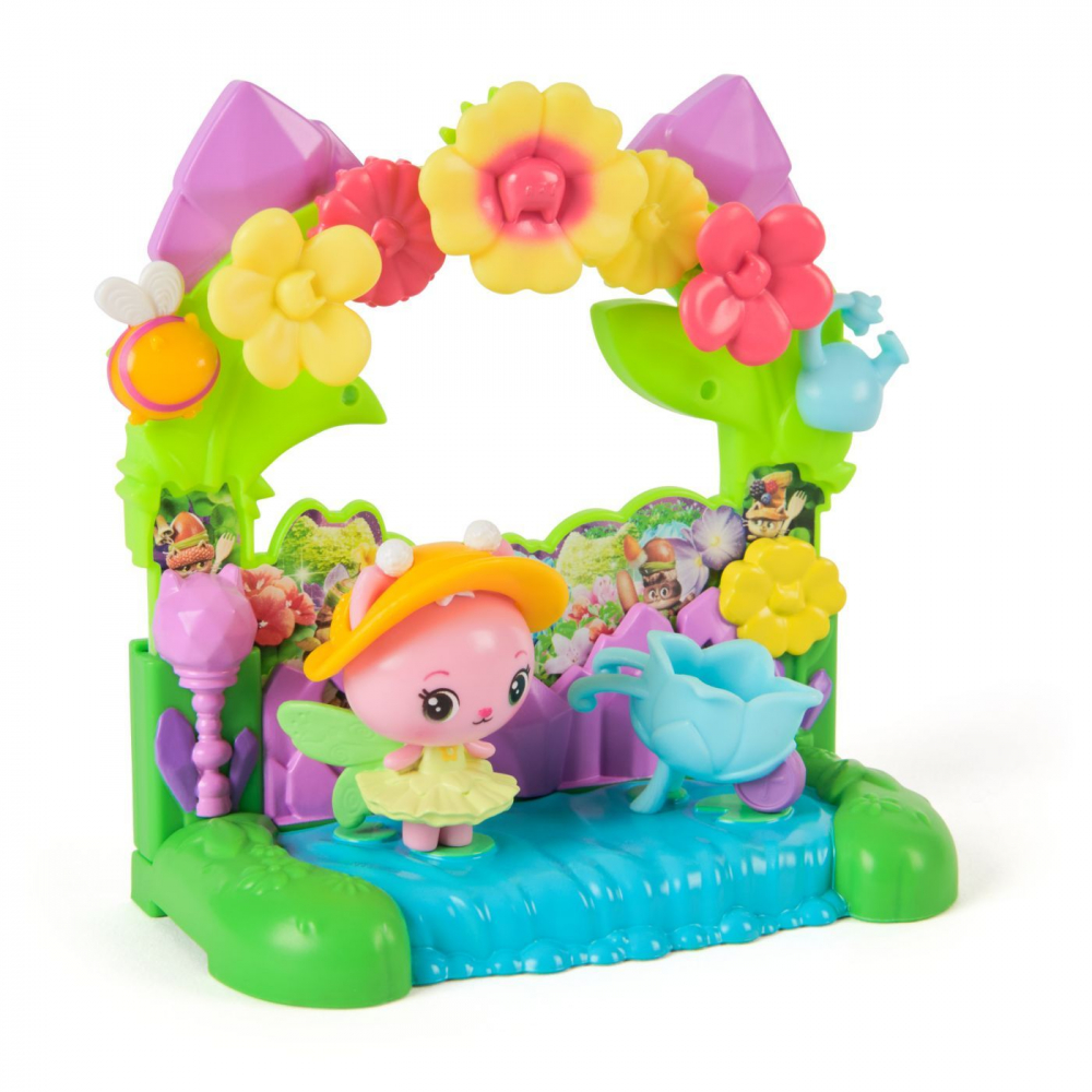 GABBYS DOLLHOUSE FILMUL SET BALCONUL GRADINA SI FIGURINA ZANA REGINA KITTY CU  ACCESORII [6]