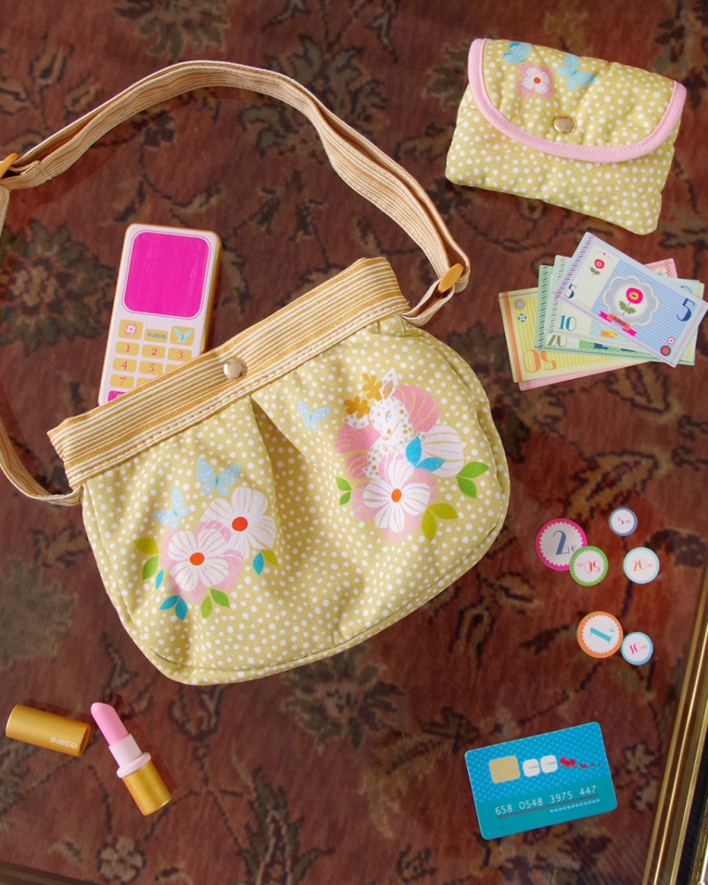 Geanta din bumbac cu accesorii, Djeco [2]