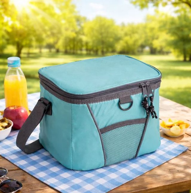 Geanta izoterma pentru alimente si bauturi, turcoaz 6L, 22x17x17 cm [2]