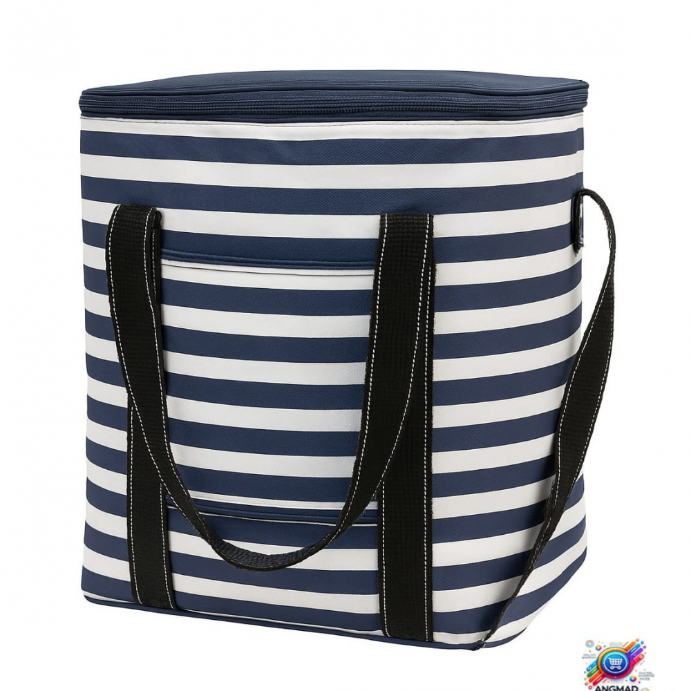 Geanta termoizolanta pentru alimente si bauturi,albastru, 37x24x32 cm,28 litri