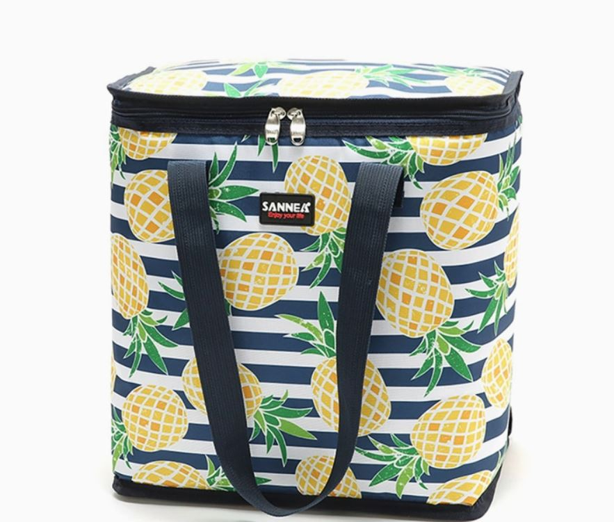 Geanta termoizolanta pentru alimente si bauturi,model ananas,22 litri,32x20x35 cm [2]