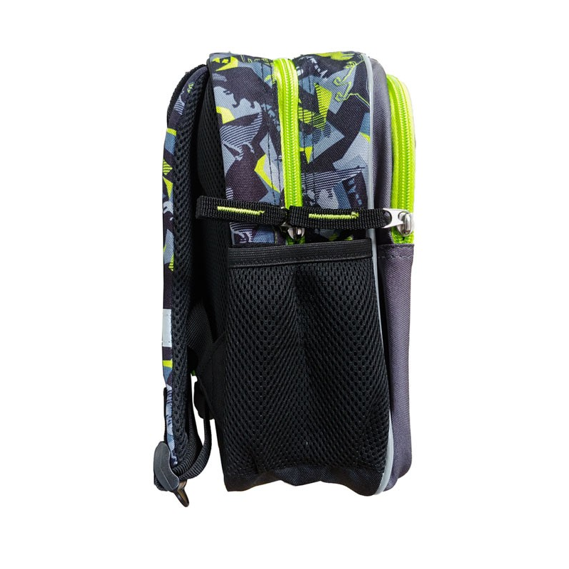 Ghiozdan baieti Bambino TRex  pentru gradinita,1 compartiment, negru cu verde,22x12x28 cm [6]