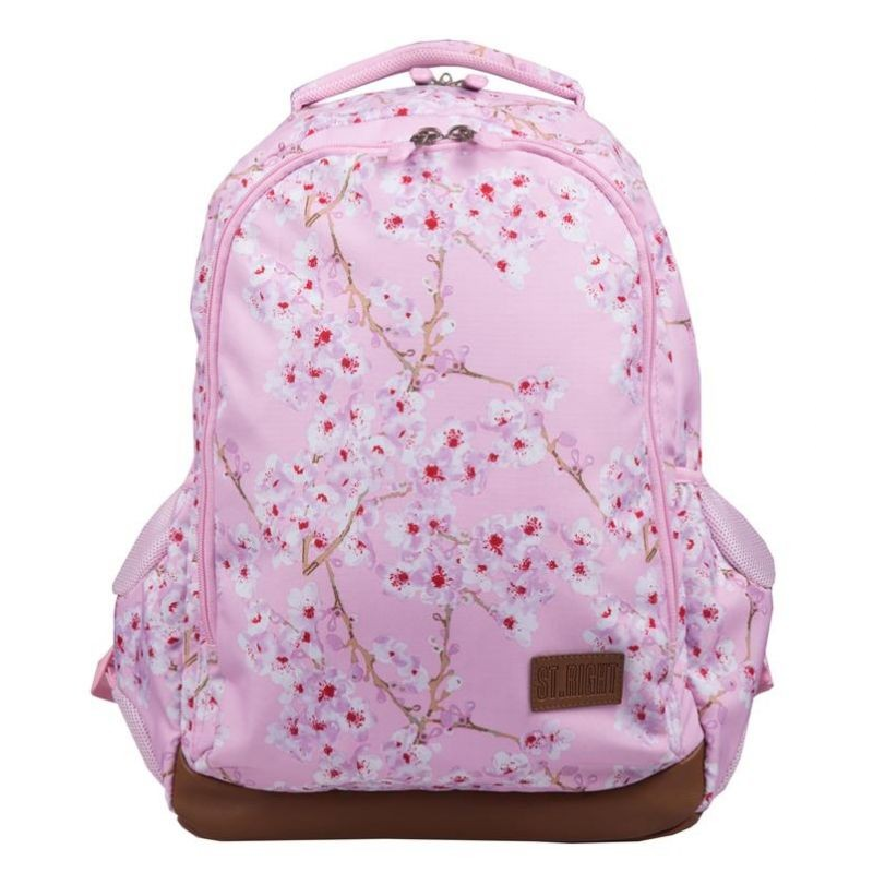 Ghiozdan Blossom pentru scoala, 2 compartimente, 2 buzunare, roz,30x20x44 cm [1]