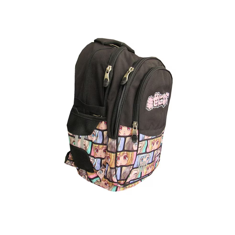 Ghiozdan Colour Anime pentru scoala, 2 compartimente, negru,32x21x43 cm [2]