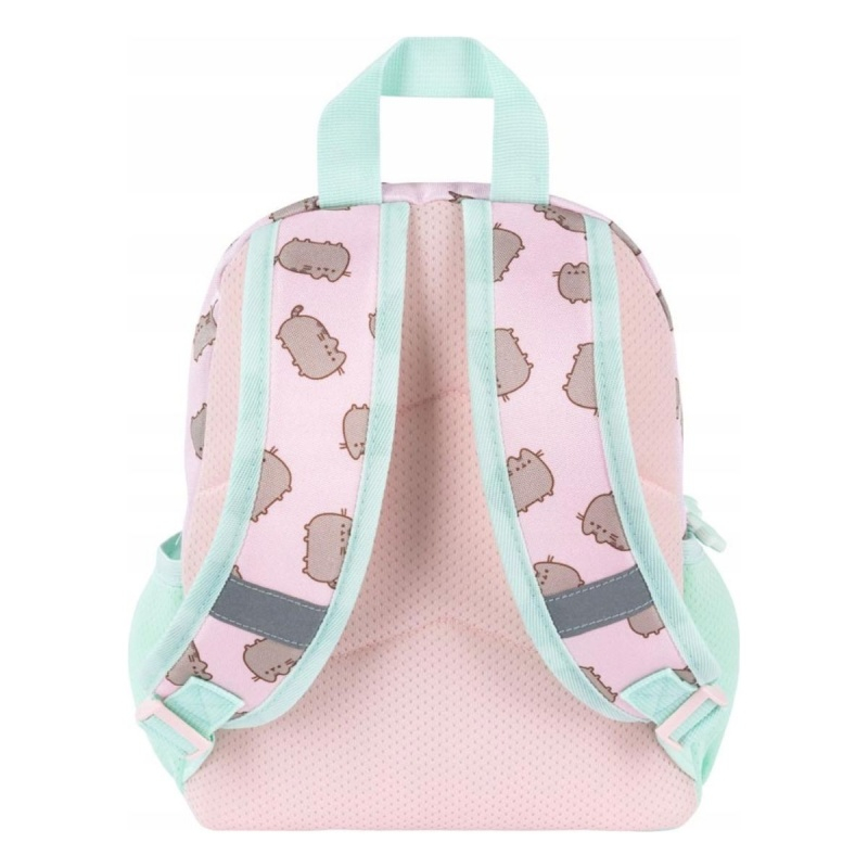 Ghiozdan gradinita Pusheen, 2 compartimente, verde cu roz, 30x23x12 cm [3]