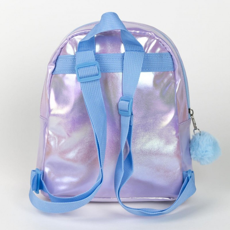 Ghiozdan gradinita Stitch, 23cm, 1 compartiment, cu sclipici, roz cu albastru,19x8x23 cm [2]