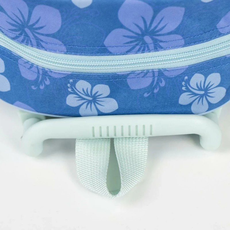 Ghiozdan gradinita tip troller Stitch 3D, 1 compartiment, albastru,25x10x31 cm [7]