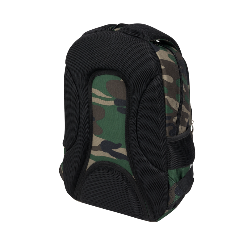 Ghiozdan pentru clasele I-IV cu 3 compartimente, kaki camuflaj,39x25x13 cm [5]
