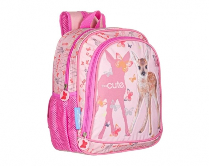 Ghiozdan pentru gradinita  Bambi Toocute,Roz, 28x32x12 cm [2]