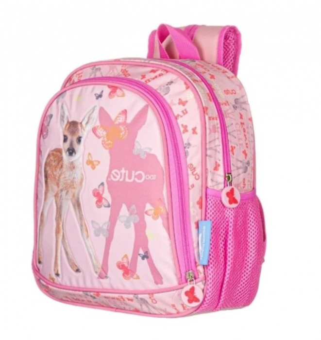 Ghiozdan pentru gradinita  Bambi Toocute,Roz, 28x32x12 cm [3]