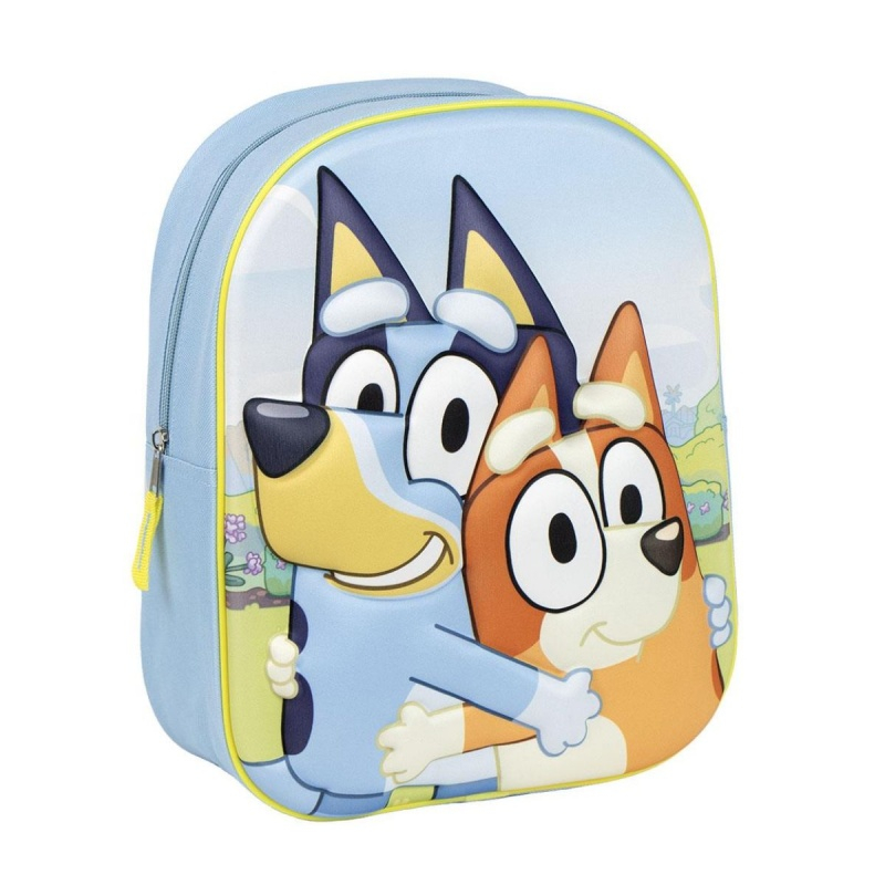 Ghiozdan pentru gradinita Bluey 3D,albastru,25x31x10 cm