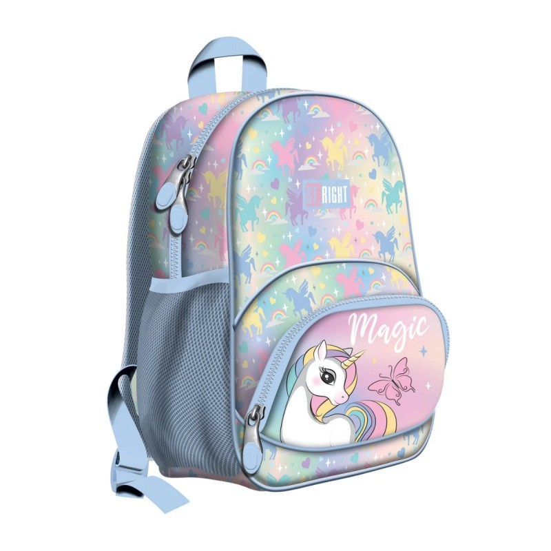 Ghiozdan pentru gradinita cu 1 comaprtiment,model unicorn,32x22x11.5 cm