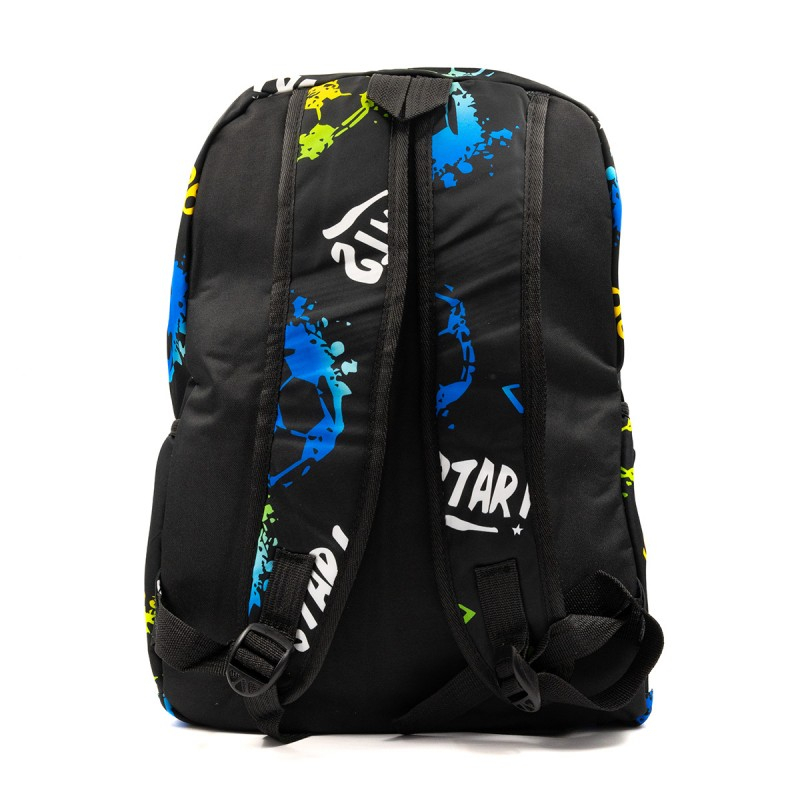 Ghiozdan pentru scoala model Fotbal,1 compartiment,3 buunare,textil,diverse culori,32x14x42 cm [8]