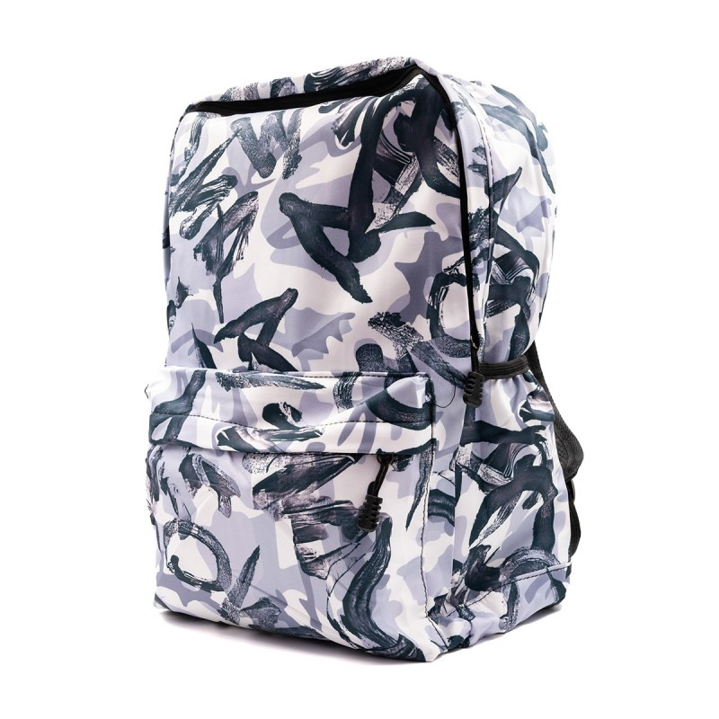 Ghiozdan pentru scoala model Grafitti,1 compartiment,3 buunare,textil,diverse culori,32x14x42 cm [7]