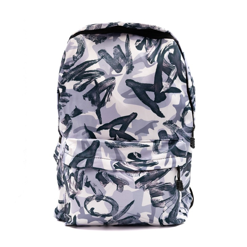 Ghiozdan pentru scoala model Grafitti,1 compartiment,3 buunare,textil,diverse culori,32x14x42 cm [4]