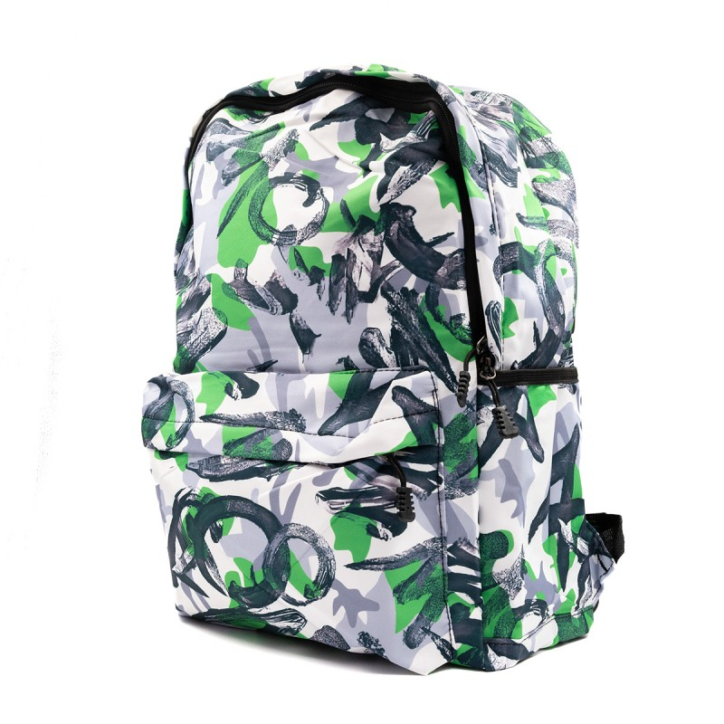 Ghiozdan pentru scoala model Grafitti,1 compartiment,3 buunare,textil,diverse culori,32x14x42 cm [9]