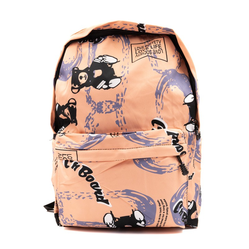 Ghiozdan pentru scoala model Ursulet,1 compartiment,3 buunare,textil,diverse culori,32x14x42 cm [3]