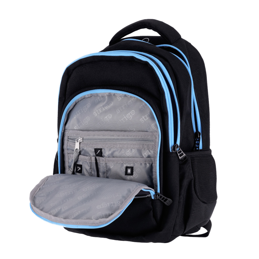 Ghiozdan pentru scoala Strigo Misty+ Black Bicycle ,39x27x18cm [4]