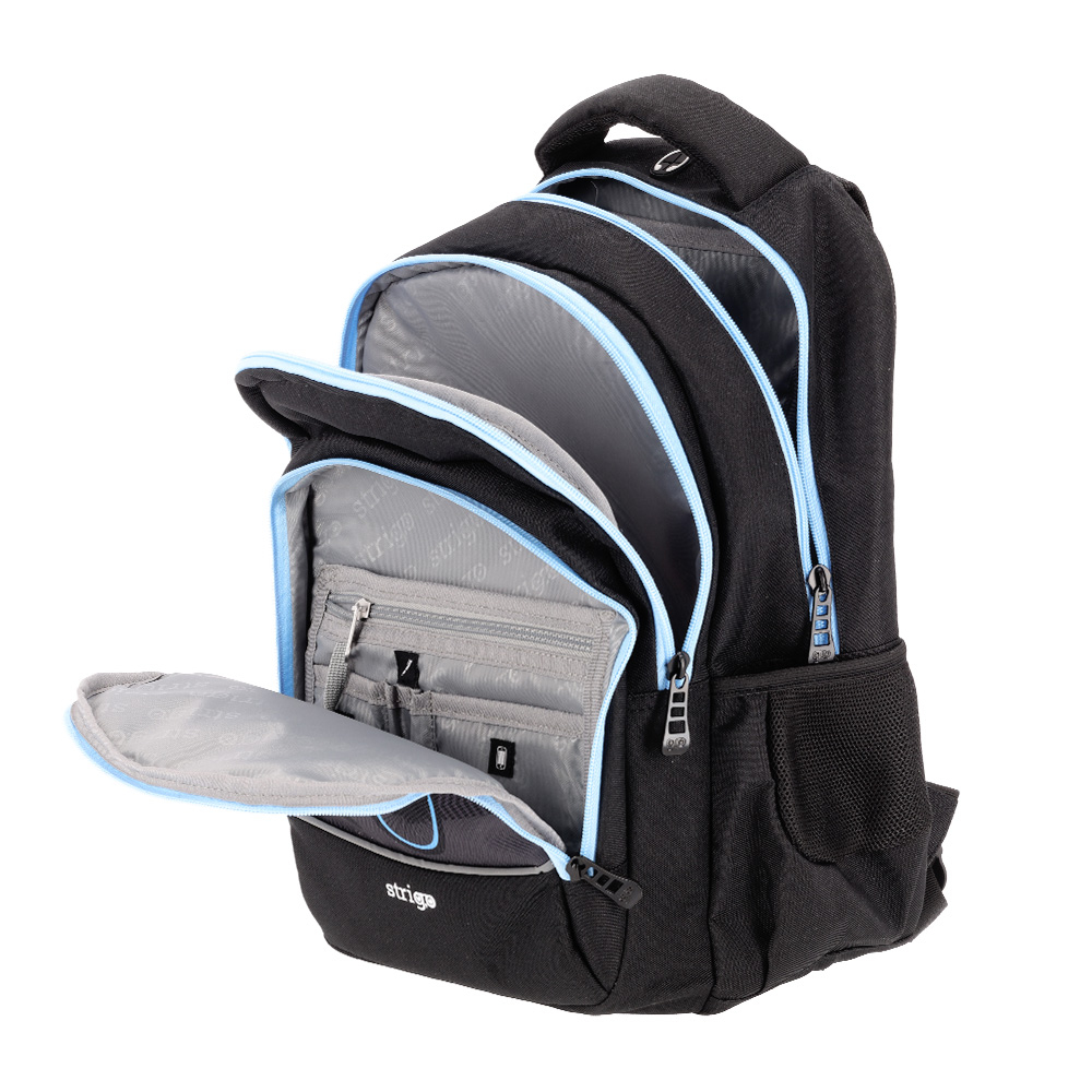 Ghiozdan pentru scoala Strigo Misty+ Black Bicycle ,39x27x18cm [3]