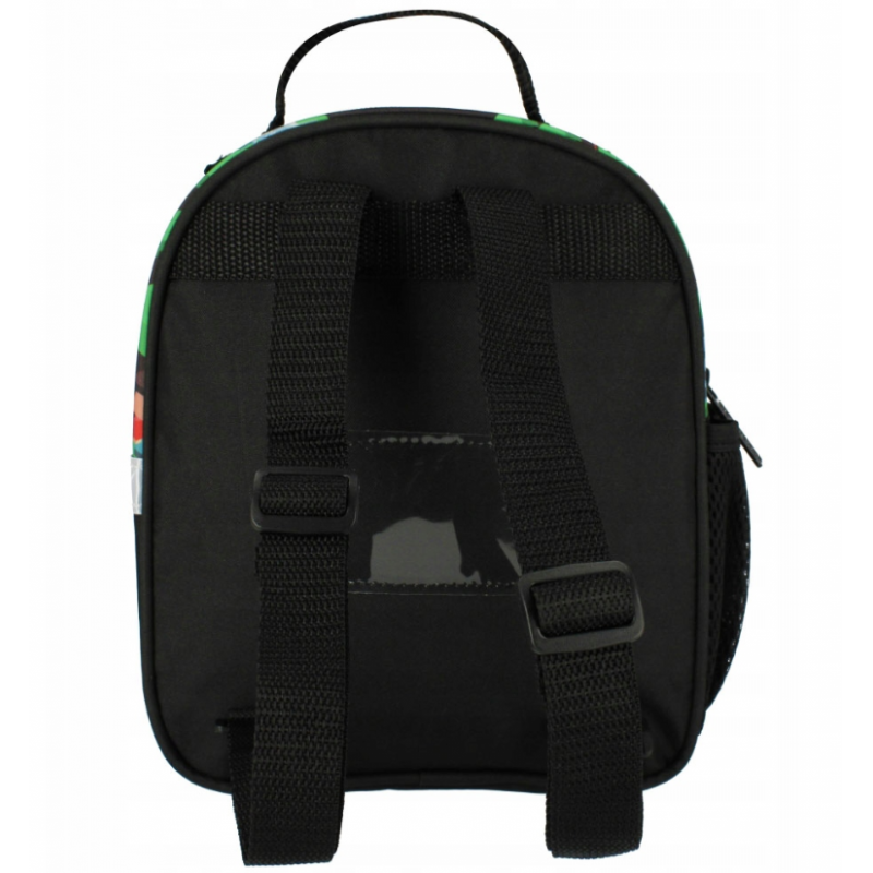 Ghiozdan Pixel Game, gradinita, 1 compartiment, negru cu verde,20x9x25 cm [6]