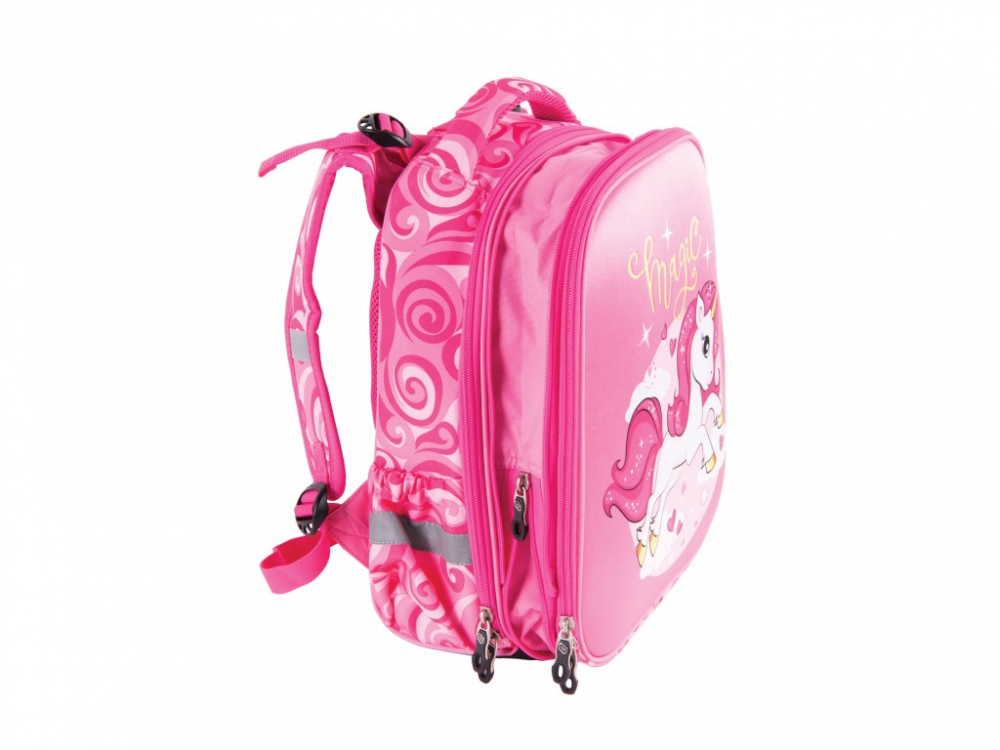 Ghiozdan Pulse Anatomic Cube Pink Magic pentru clasele I-IV,38 x 28 x 18 cm [2]