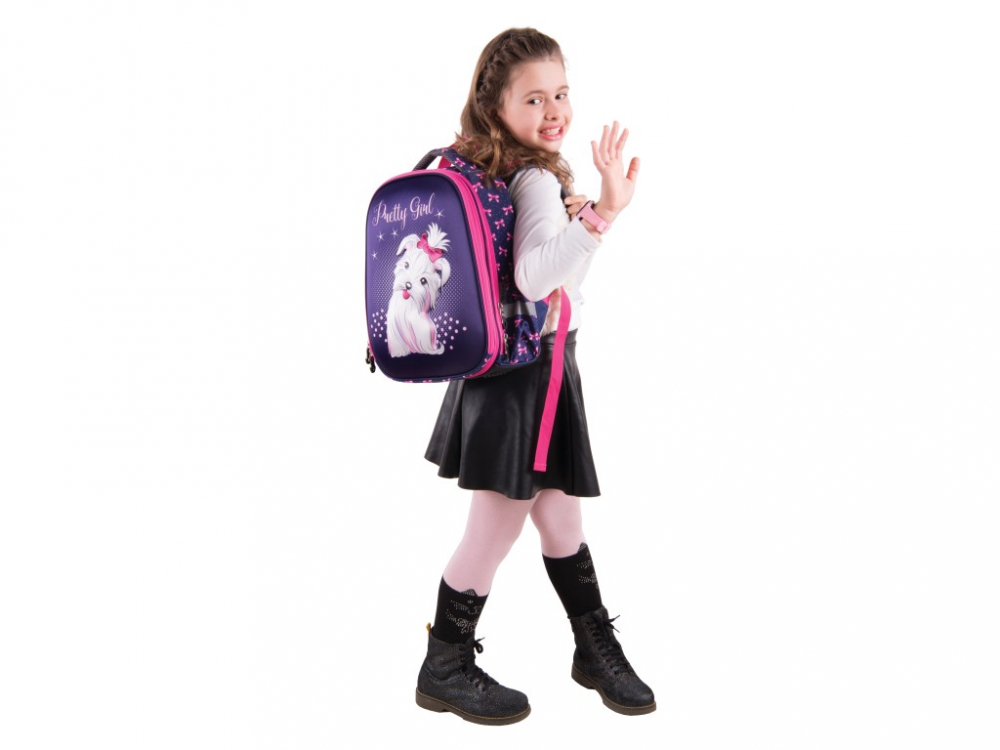 Ghiozdan Pulse Anatomic Cube Pretty Girl pentru clasele I-IV,38 x 28 x 18 cm [5]