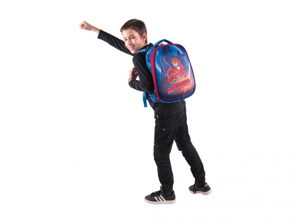 Ghiozdan Pulse Anatomic Cube Superhero pentru clasele I-IV,28x18x38 cm [2]