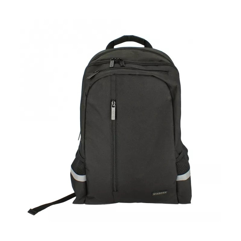 Ghiozdan scoala cu 2 compartimente,poliester,negru,45 cm [2]