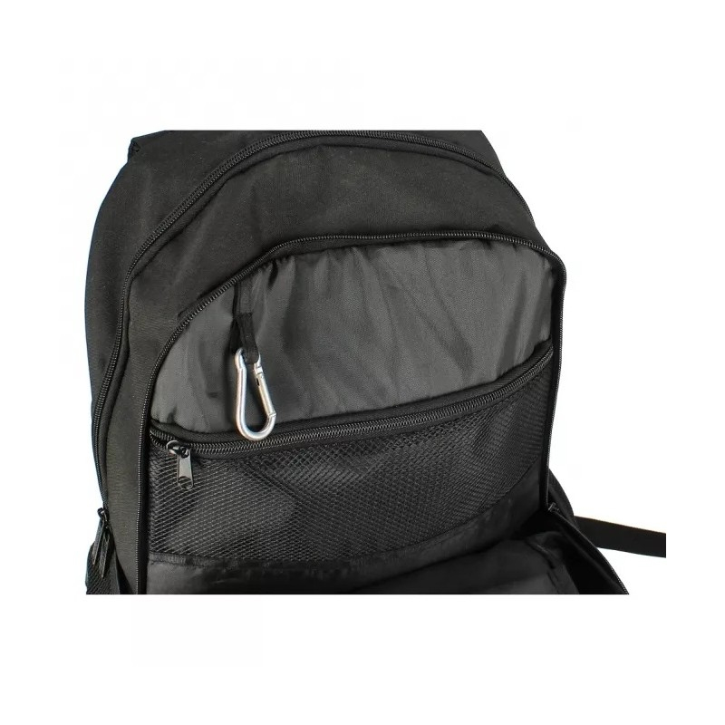 Ghiozdan scoala cu 2 compartimente,poliester,negru,45 cm [4]
