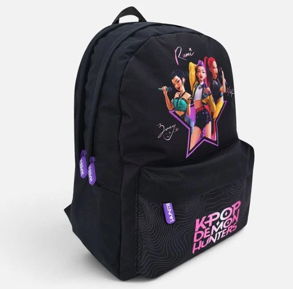 Ghiozdan scoala K-POP Demon Hunters, negru, 31x17x41 cm, 22 L [3]