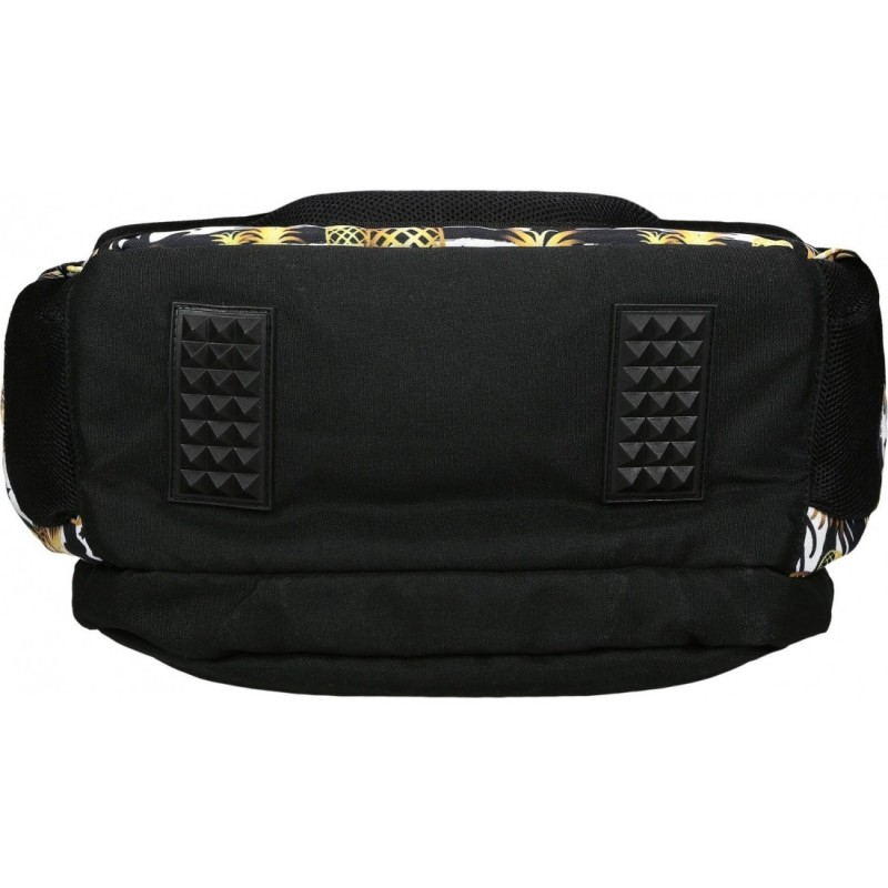 Ghiozdan scoala model Tropical Party Ananas, 3 compartimente, negru cu galben,40x30x20 cm [5]